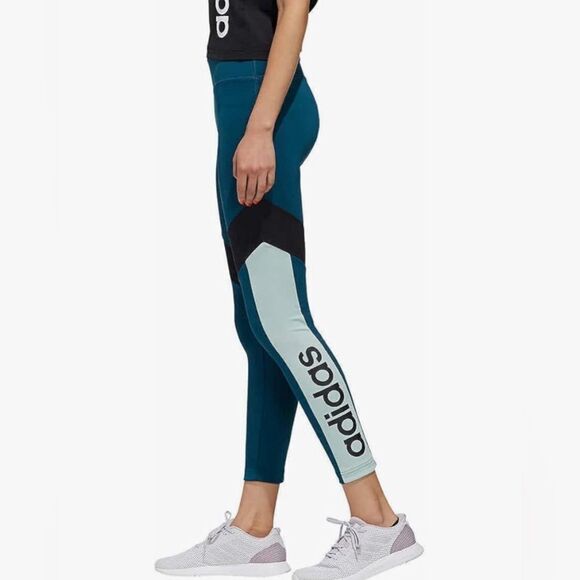 adidas Women's Designed 2 Move 7/8 Tights NEW XL Tech Mineral - Picture 2 of 16